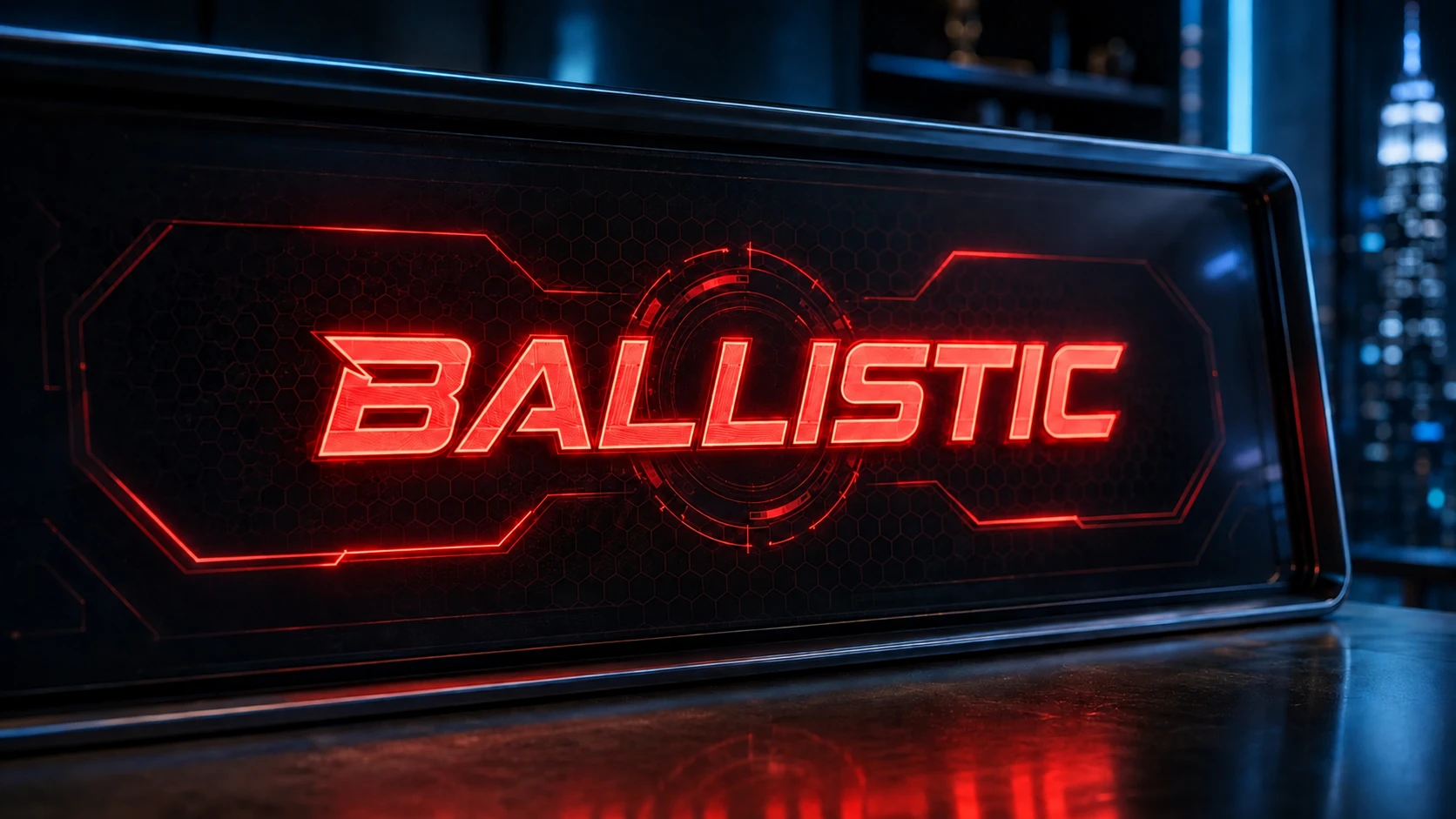 BALLISTIC red identity lockup