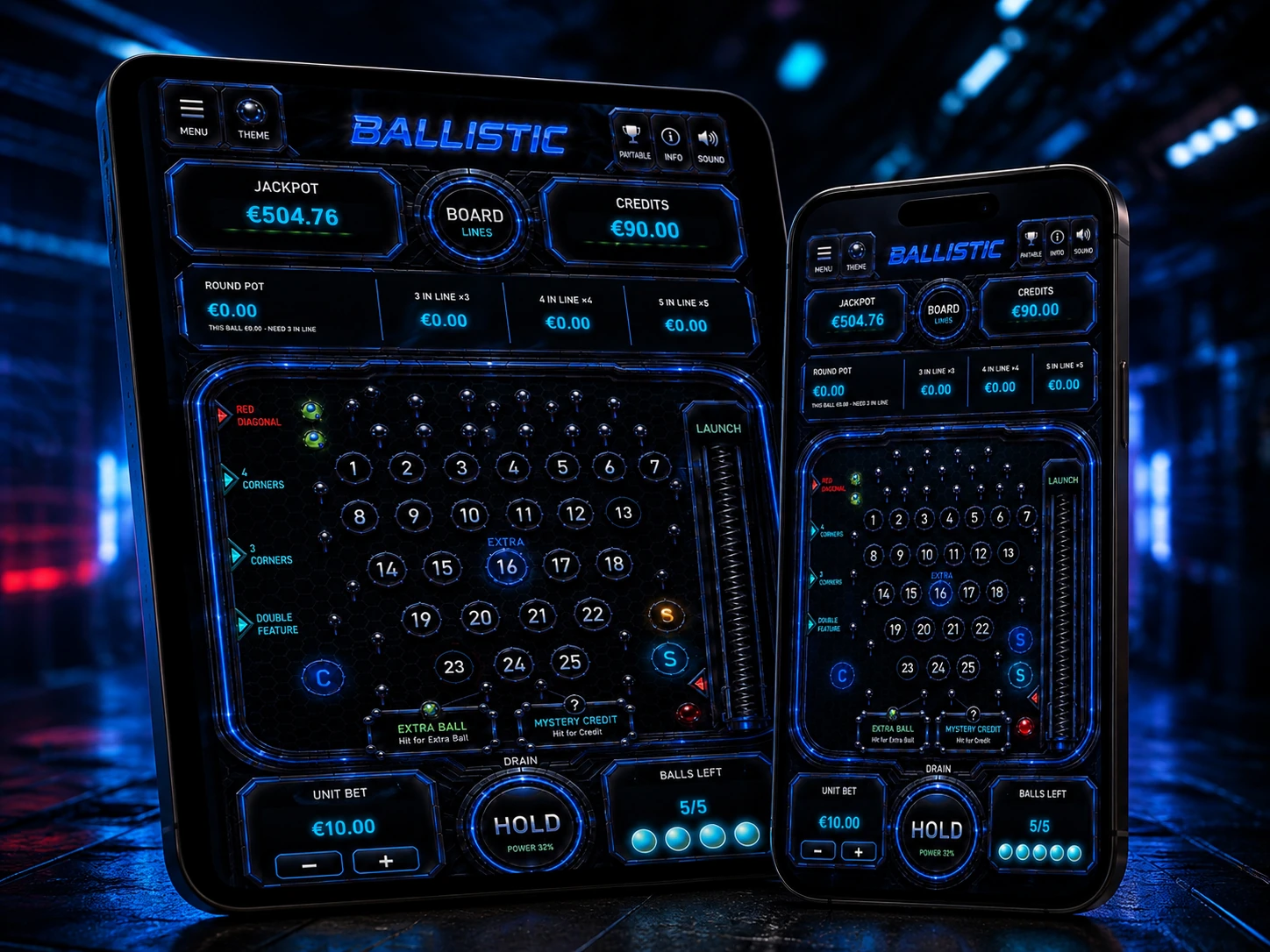 BALLISTIC playable build on tablet and mobile